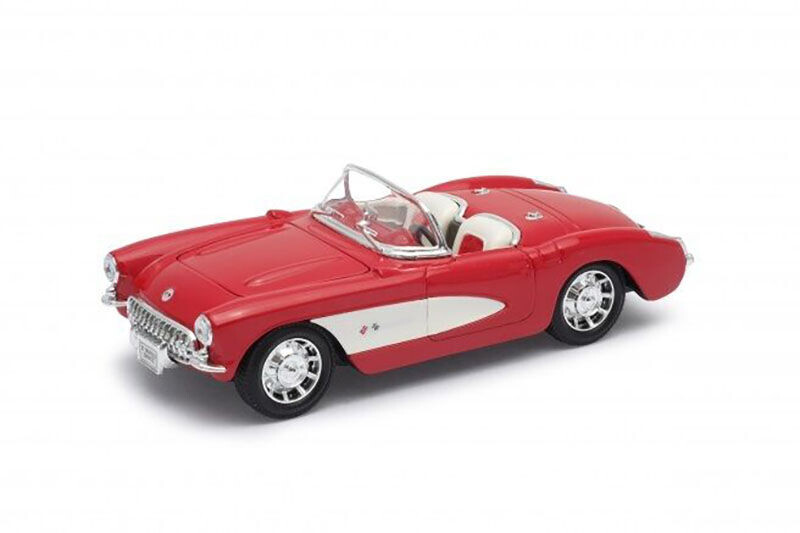 Welly Chevrolet Corvette 1957 1:34 červený